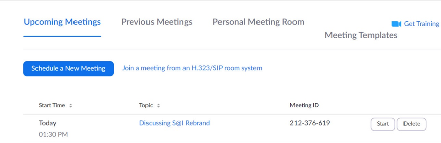 Zoom schedule a meeting