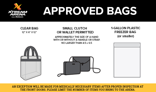Clear Bag Policy in Xtreme Arena
