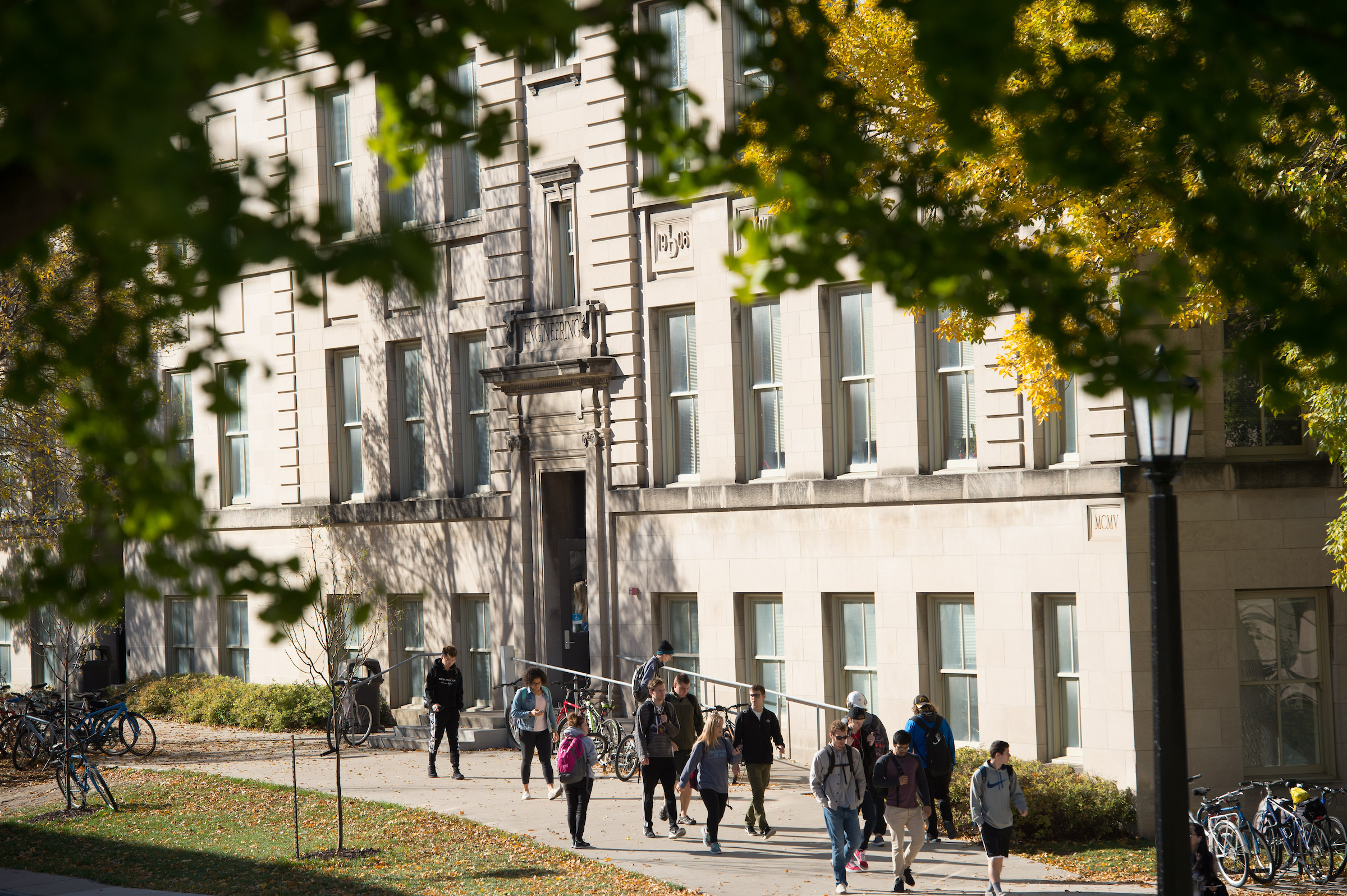 UIowa campus in the fall