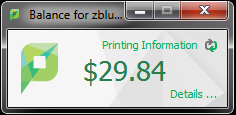 Print quota amount