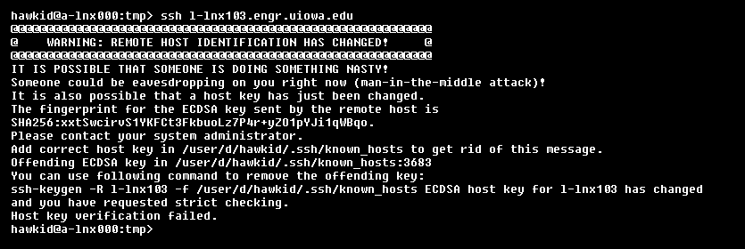 SSH Key Change