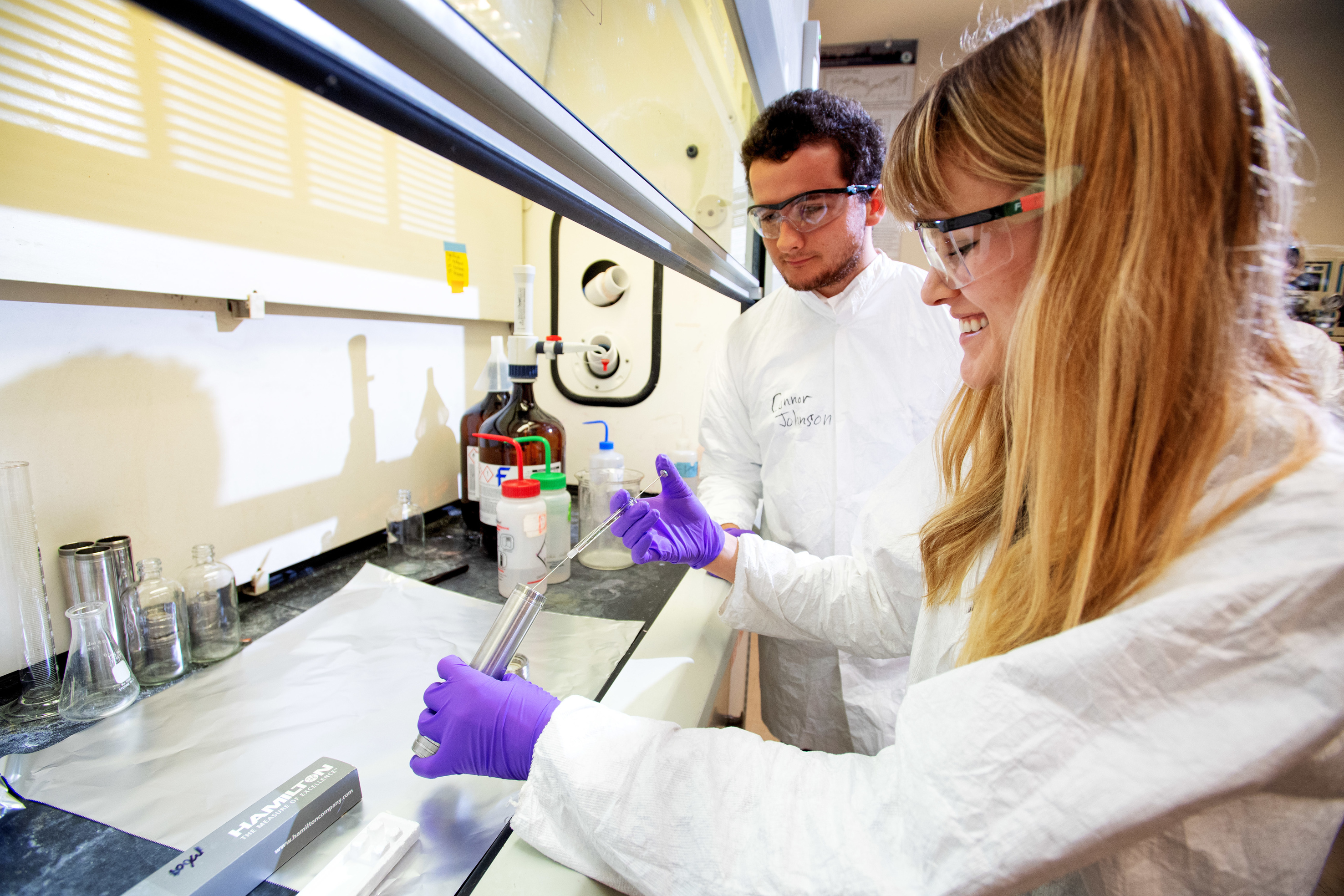 students in lab 