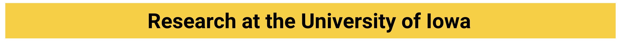 Banner with text "Research at Uiowa"