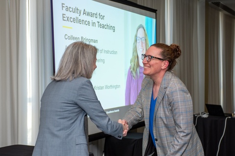 Colleen Bringman, Excellence in Teaching award