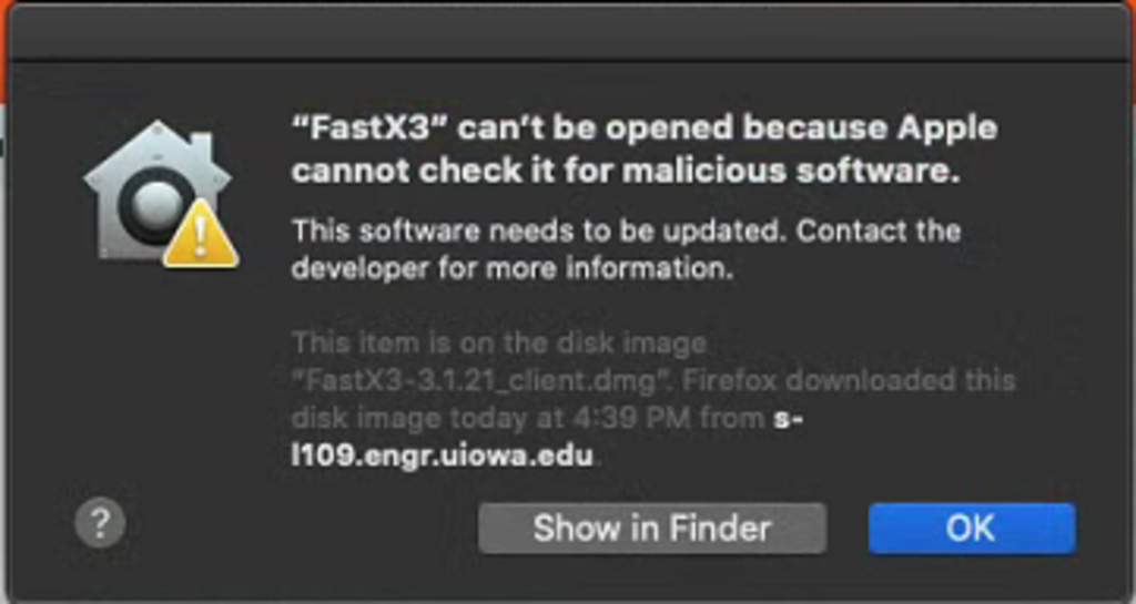 FastX Client Installation Instructions | College of Engineering - The ...