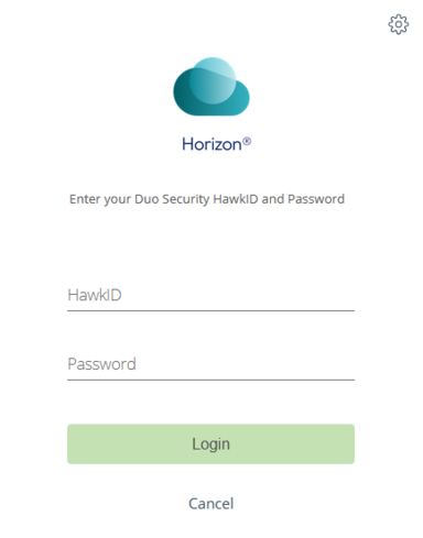 VDI HawkID Login Page
