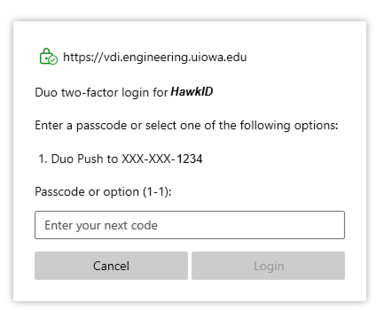 VDI Duo Horizon Client