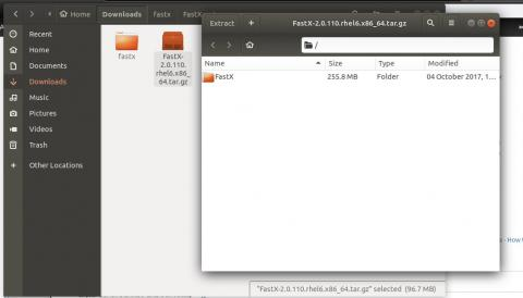 Linux GUI install of FastX3 Screen