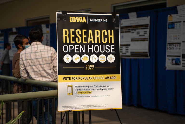 research open house welcome poster