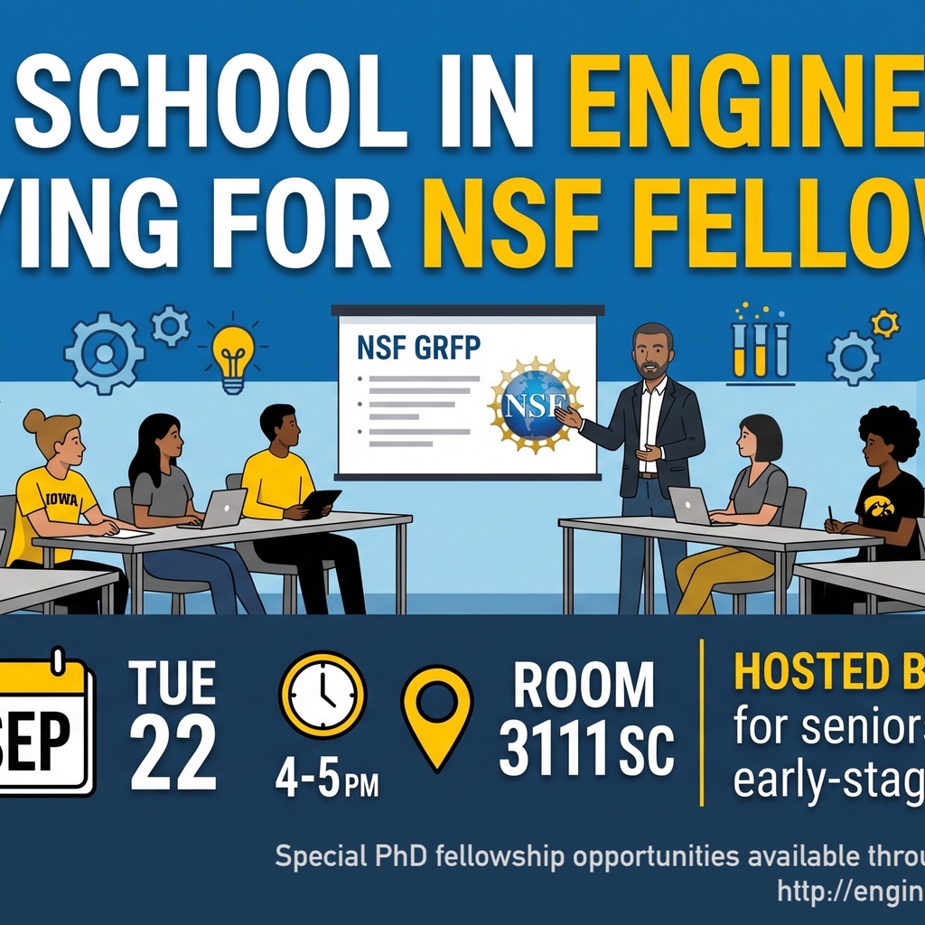 NSF Grad student fellowship workshop promotional image