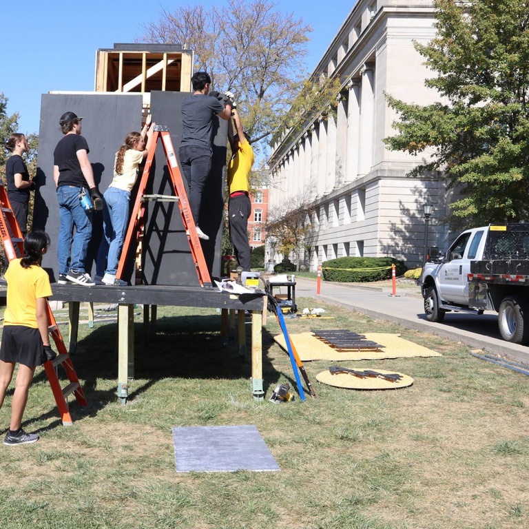 Building the 2024 Corn Monument