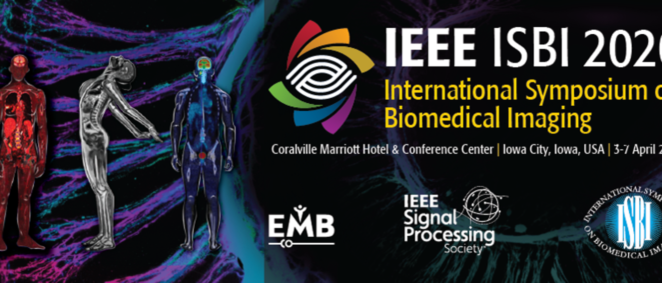 Banner promoting the The IEEE International Symposium on Biomedical Imaging