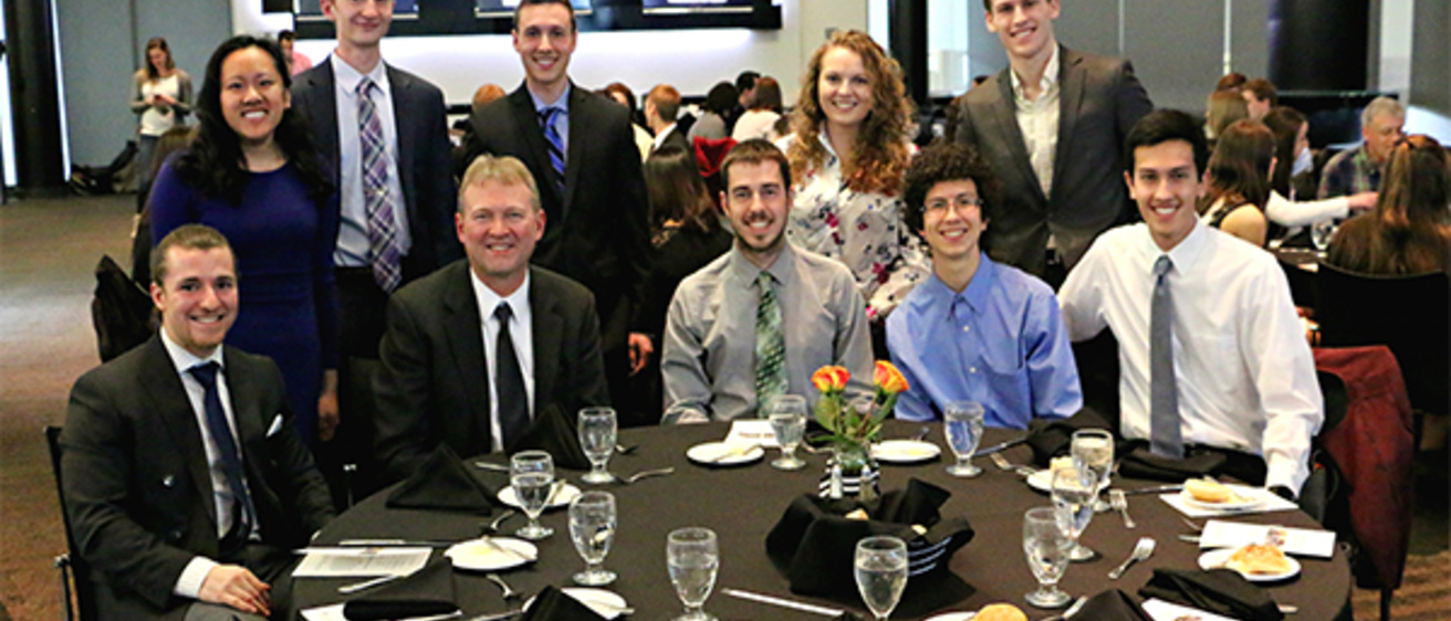 Group photo at the professional development banquet