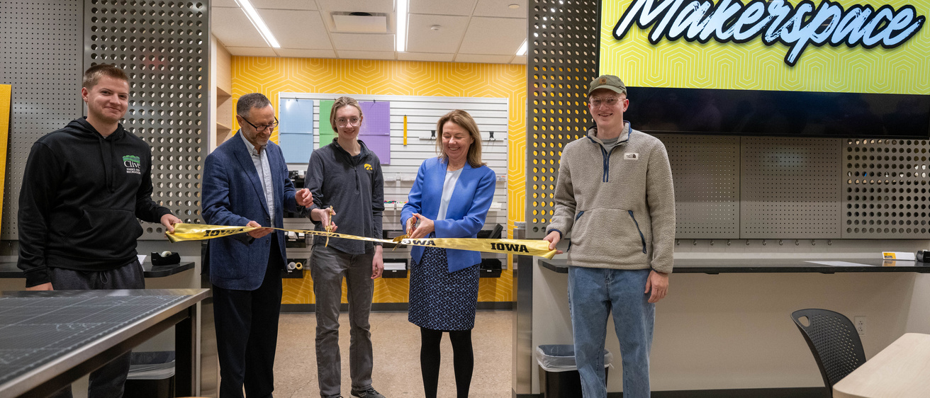 Makerspace ribbon cutting