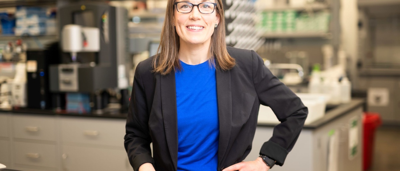 kristan worthington in lab