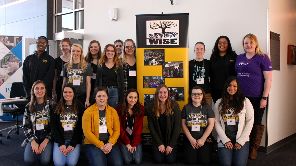 Group photo of the members of Women in Science and Engineering
