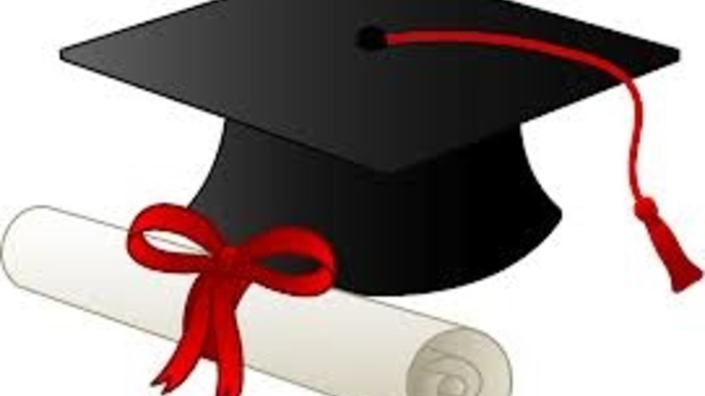 Illustration of a graduation cap and a diploma