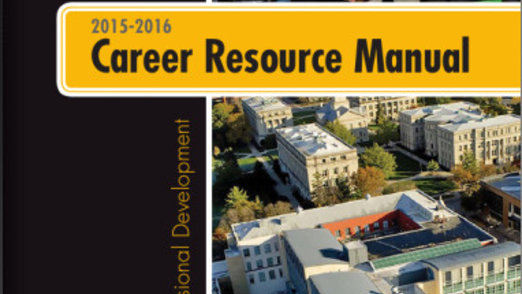 Cover of the 2015-2016 college resource manual