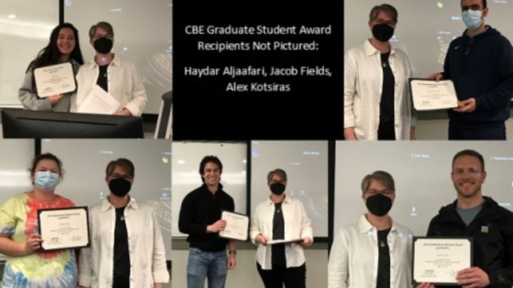 Graduate Student Award winners 