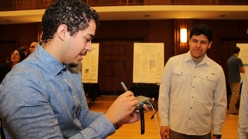 A person demonstrates how an item works