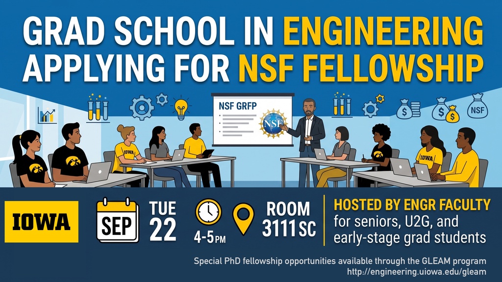 NSF Grad student fellowship workshop promotional image